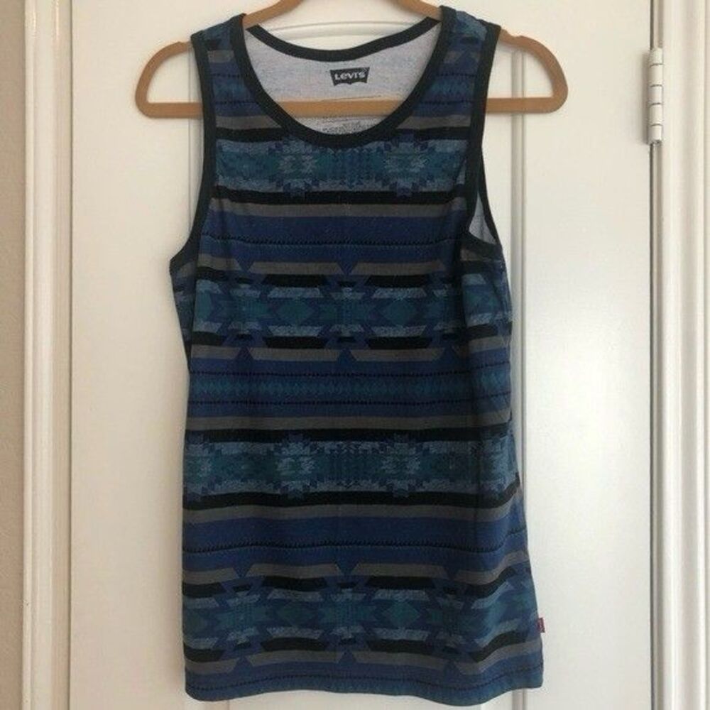Levi's Men's Size Small Geometric Design Tank Top NWOT